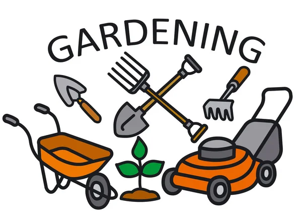 Signo de jardinería — Vector de stock