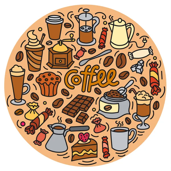 Signo de bebida de café — Vector de stock