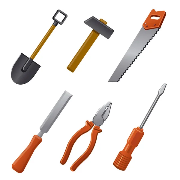 Hand tools for work — Stock Vector