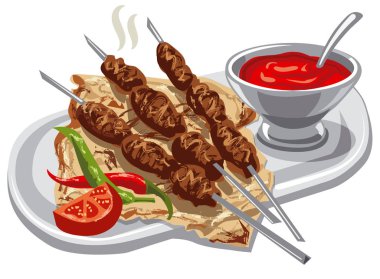 pide ile ızgara kebap
