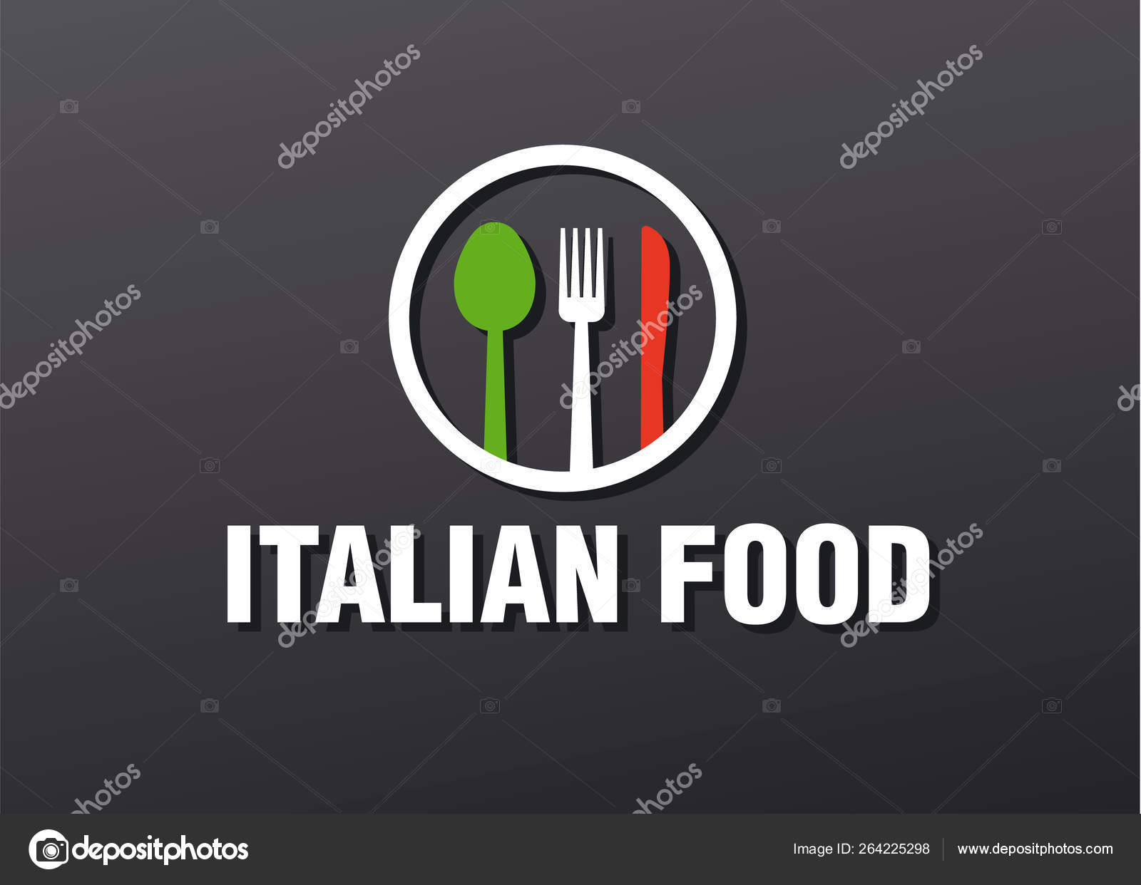 Italian Food Logo Stock Vector C Olegtoka1967 264225298