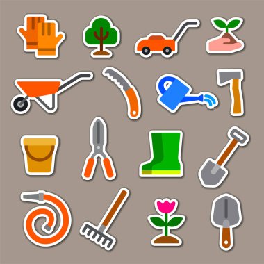 bahçe araçları çıkartmalar