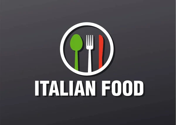 Італійський логотип продовольство — стоковий вектор