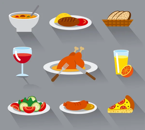 Піктограма харчового посуду — стоковий вектор