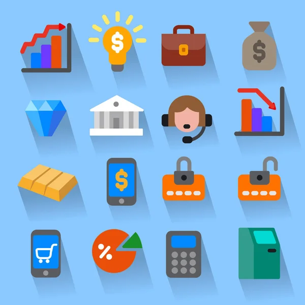 Finance icons set — Stock Vector