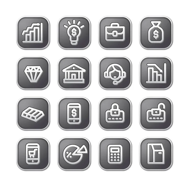 Finance icons and buttons — Stock Vector