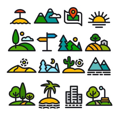 Manzara Icons set