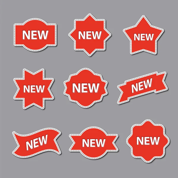 Reclame stickers — Stockvector