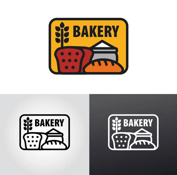 Logo dan tanda bakery - Stok Vektor