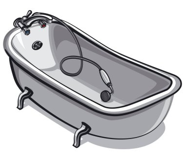 banyo tüpü ve musluk