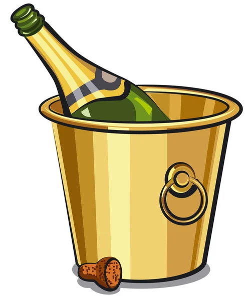 Champagne bottle — Stock Vector