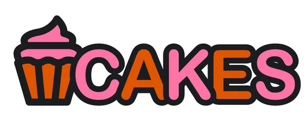 Logo-ul prăjiturilor — Vector de stoc