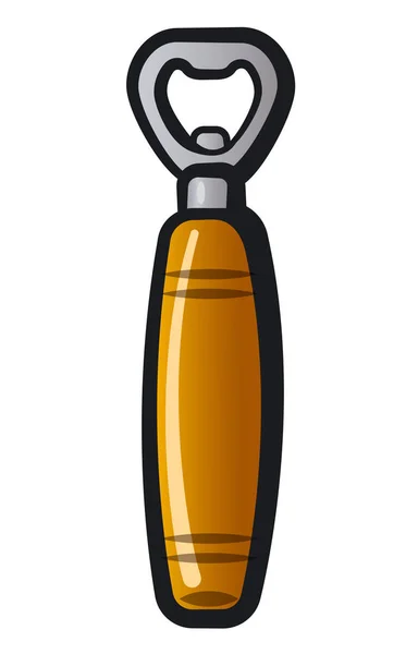 Handle bottle-opener — Stock Vector