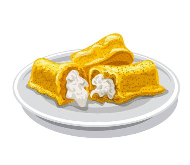 Vanilyalı keklerin çizimi