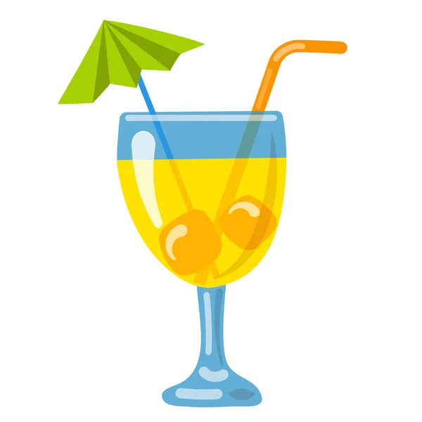 Illustratie Van Oranje Cocktail Drank — Stockvector