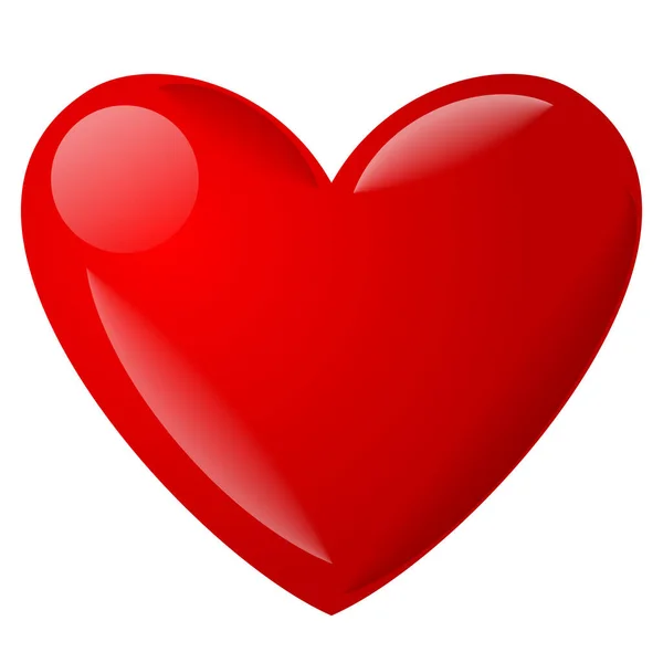 Kalp Simgesinin Gösterimi — Stok Vektör