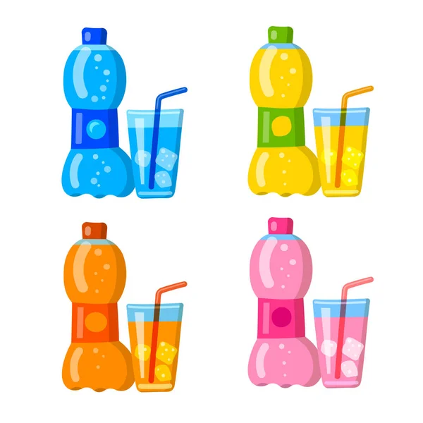 Illustratie Van Fruit Frisdrank — Stockvector