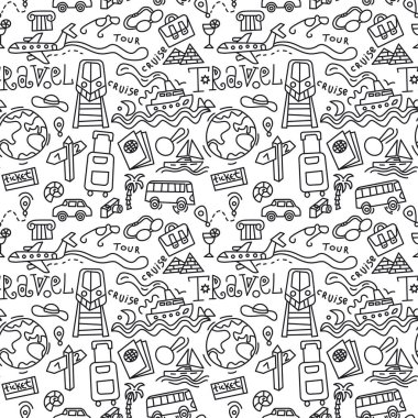 Seyahat çizimlerinin çizimi