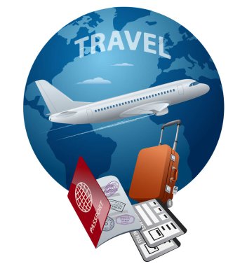 Dünya çapında yapılan hava yolculuğunun gösterimi