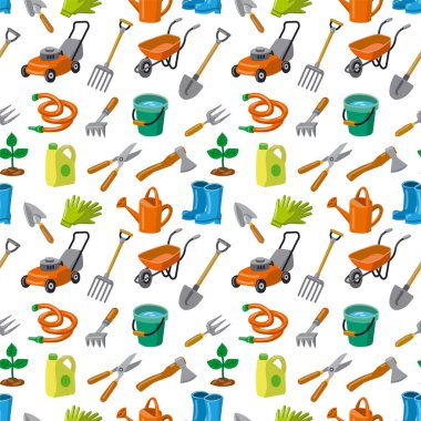 Bahçe aletlerinin tasviri