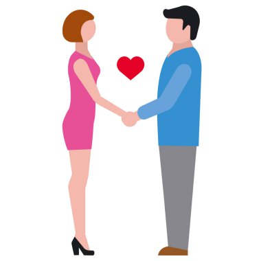 Aşk ilişkisi simgesinin gösterimi