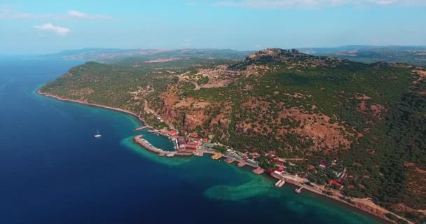 Assos Noto Anche Come Behramkale Breve Behram Una Piccola Città — Video Stock