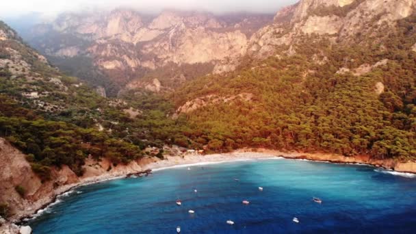 Butterfly Valley Vale Distrito Fethiye Província Mula Sudoeste Turquia Que — Vídeo de Stock