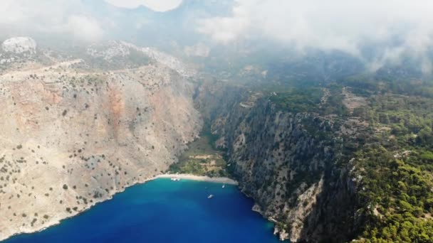 Schmetterlingstal Ist Ein Tal Bezirk Fethiye Der Provinz Mula Südwesten — Stockvideo