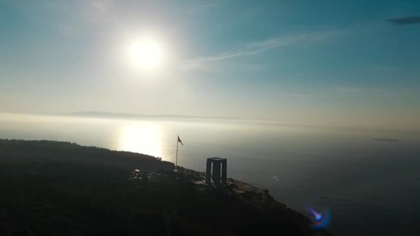 Memorial Los Mártires Anakkale Monumento Guerra Que Conmemora Servicio Unos — Vídeo de stock