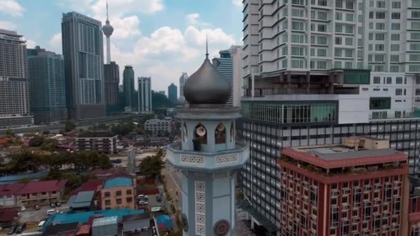 Mezquitas Kuala Lumpur Son Impresionantes Lugares Interés Que También Sirven — Vídeo de stock