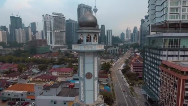 Moskéer Kuala Lumpur Hisnande Sevärdheter Att Även Tjäna Som Gudstjänstlokaler — Stockvideo