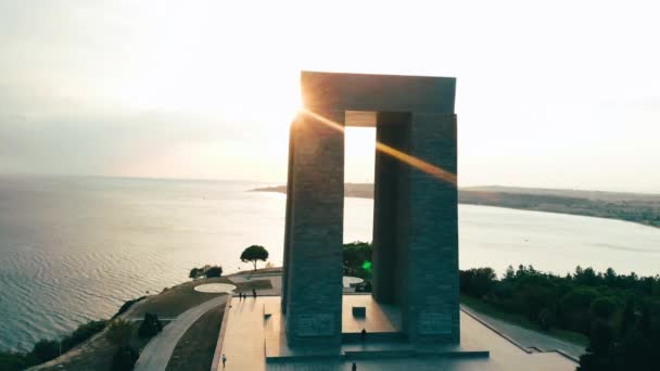 Anakkale Martyrs Memorial Jest Pomnik Upamiętniający Usługi Około 253 000 — Wideo stockowe