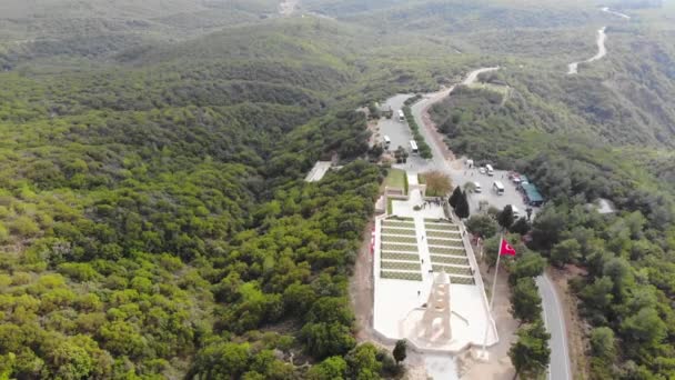 Pułk Piechoty Turecki Memorial Cmentarz Pułk Piechoty Był Pułk Armii — Wideo stockowe