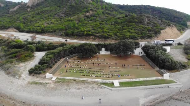 Zatoka Anzac Jest Małej Zatoczce Półwyspie Gallipoli Turcji Stał Się — Wideo stockowe