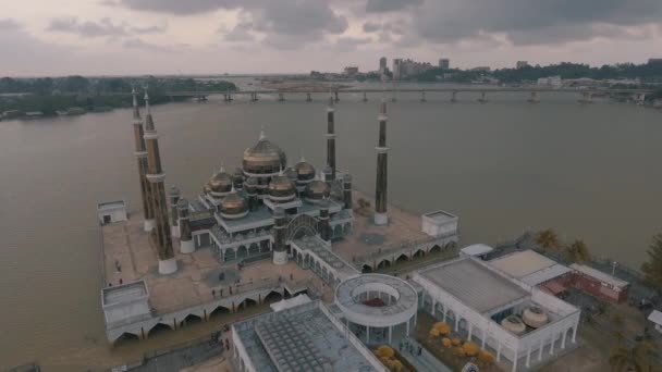 Moschea Cristallo Masjid Kristal Una Moschea Wan Man Terengganu Malesia — Video Stock