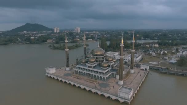 Mezquita Cristal Masjid Kristal Una Mezquita Wan Man Terengganu Malasia — Vídeos de Stock