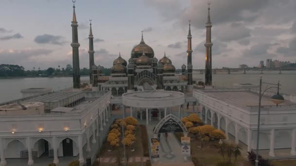 Mezquita Cristal Masjid Kristal Una Mezquita Wan Man Terengganu Malasia — Vídeos de Stock