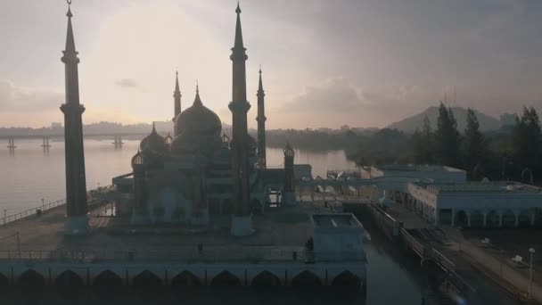 Crystal Τζαμί Masjid Kristal Είναι Ένα Τζαμί Στο Wan Άνθρωπος — Αρχείο Βίντεο