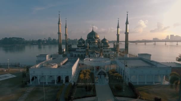 Moschea Cristallo Masjid Kristal Una Moschea Wan Man Terengganu Malesia — Video Stock