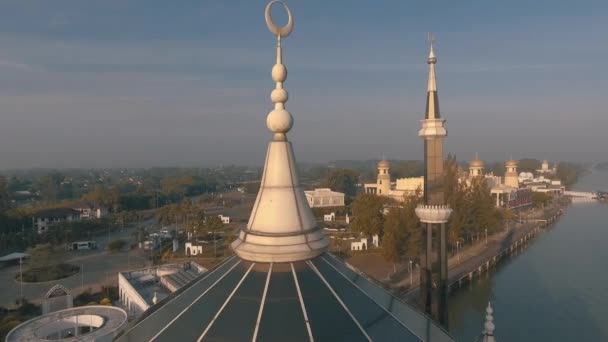 Crystal Mešita Nebo Masjid Kristal Mešita Wan Člověka Terengganu Malajsie — Stock video