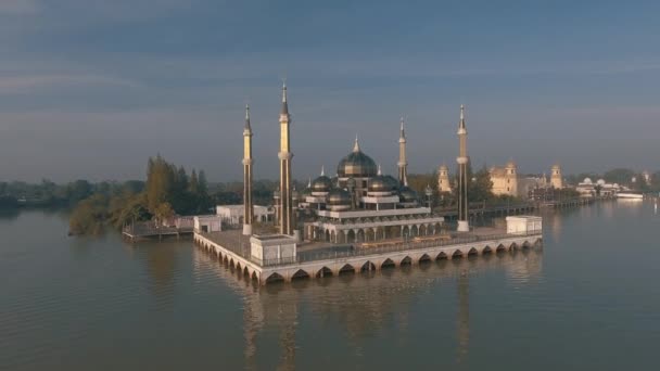 Crystal Mešita Nebo Masjid Kristal Mešita Wan Člověka Terengganu Malajsie — Stock video