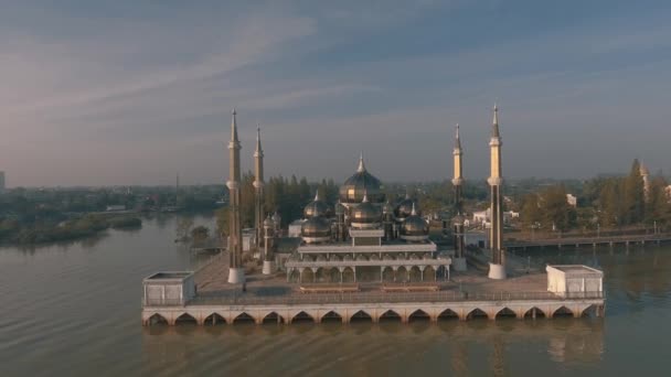 Mezquita Cristal Masjid Kristal Una Mezquita Wan Man Terengganu Malasia — Vídeos de Stock