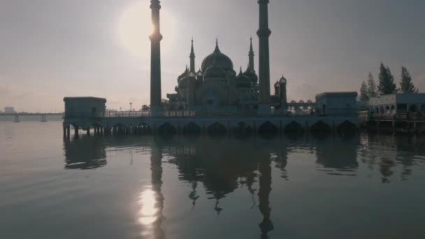 Crystal Mosque Lub Masjid Kristal Jest Meczet Wan Człowieka Terengganu — Wideo stockowe