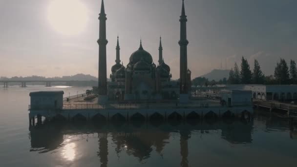 Mezquita Cristal Masjid Kristal Una Mezquita Wan Man Terengganu Malasia — Vídeos de Stock