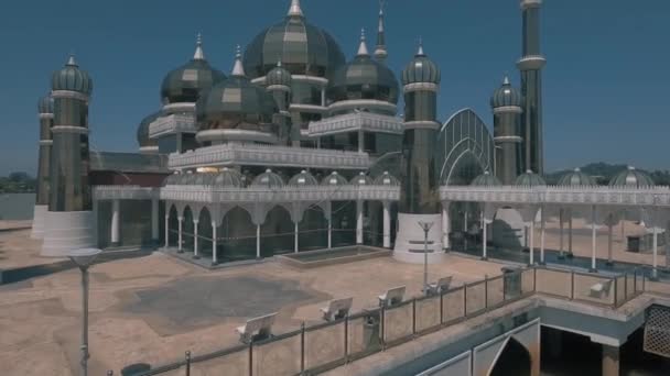 Crystal Mešita Nebo Masjid Kristal Mešita Wan Člověka Terengganu Malajsie — Stock video