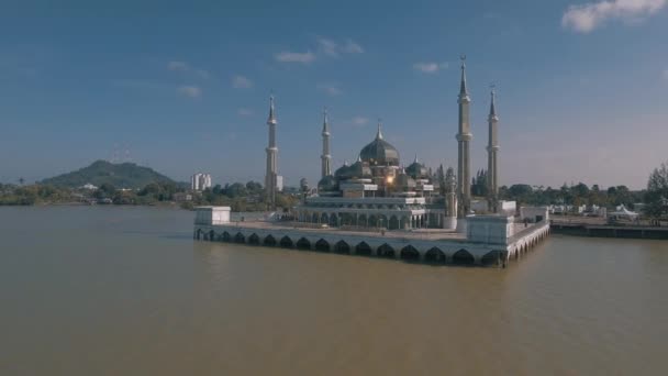 Moschea Cristallo Masjid Kristal Una Moschea Wan Man Terengganu Malesia — Video Stock