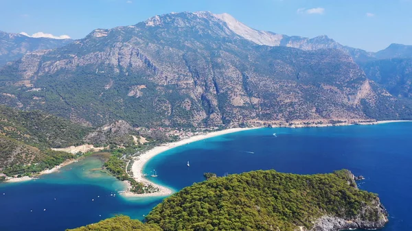 Oludeniz Modrá Laguna Oludeniz Úžasná Pláž Jihozápadním Pobřeží Turecka — Stock fotografie