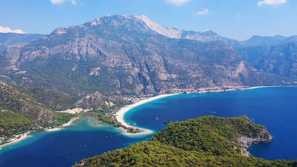 Lagoa Azul Oludeniz Oludeniz Uma Praia Incrível Costa Sudoeste Turquia — Fotografia de Stock