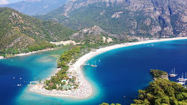 Oludeniz Blue Lagoon Oludeniz Een Geweldig Strand Aan Zuidwestkust Van — Stockfoto