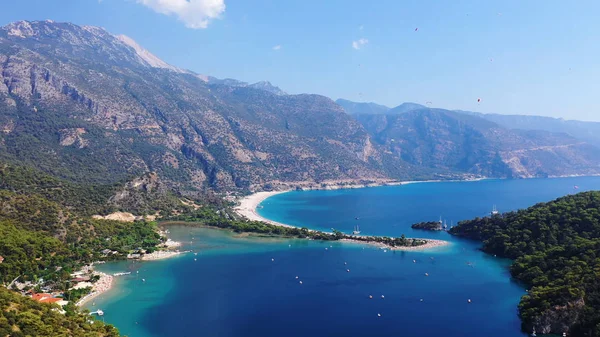 Oludeniz Modrá Laguna Oludeniz Úžasná Pláž Jihozápadním Pobřeží Turecka — Stock fotografie